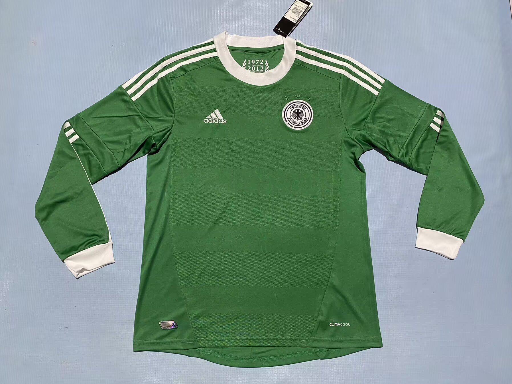AAA Quality Germany 2012 Away Green Long Soccer Jersey